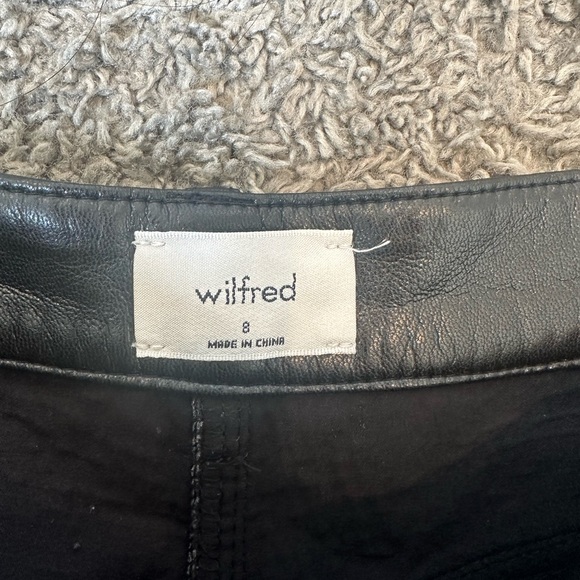 Aritzia Wilfred black leather pants - Picture 3 of 3